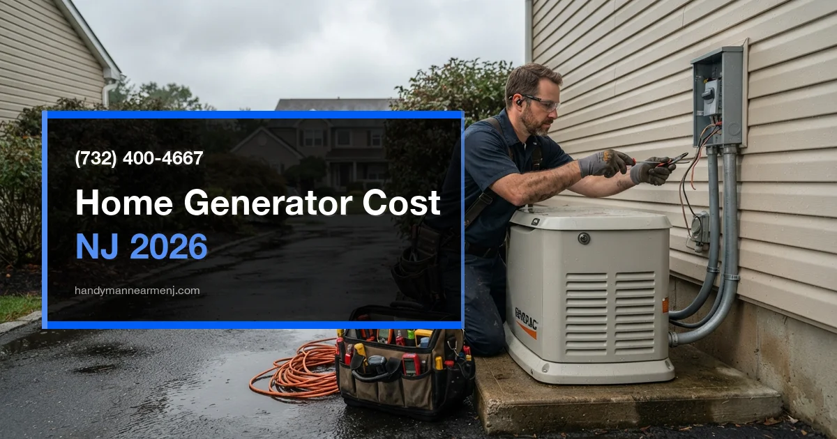 Home Generator Installation Cost in NJ: 2026 Pricing for Portable and Standby Systems