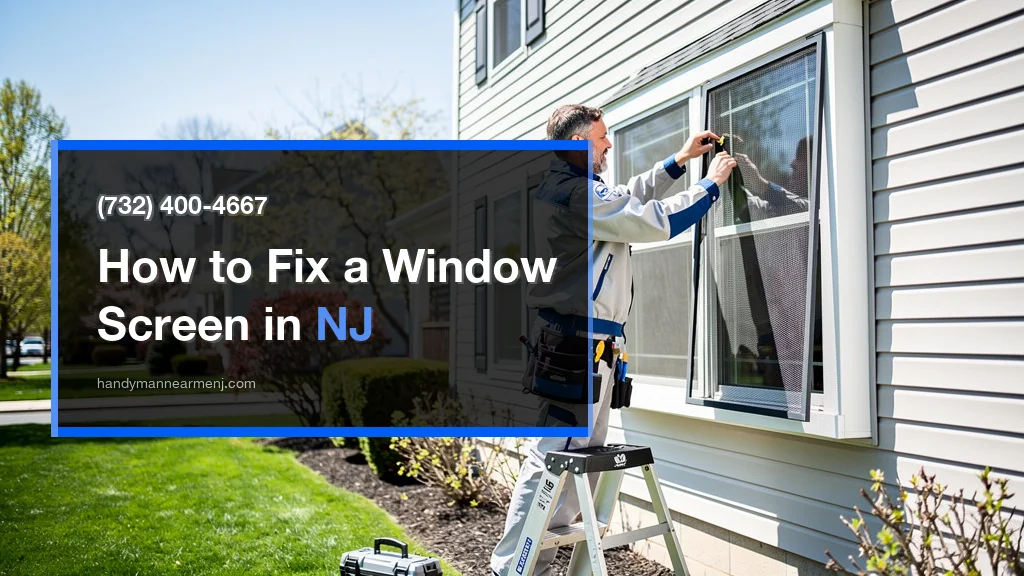 How to Fix a Window Screen Yourself vs. Hiring a Handyman in NJ