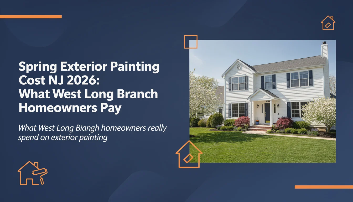 Spring Exterior Painting Cost NJ 2026: What West Long Branch Homeowners Pay