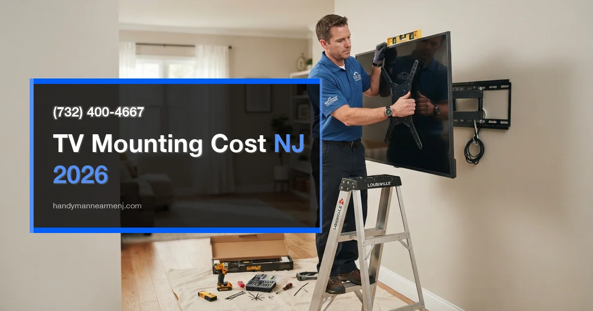 TV Mounting Cost in NJ: 2026 Pricing for Wall Mounts, Fireplaces, and Cord Concealment