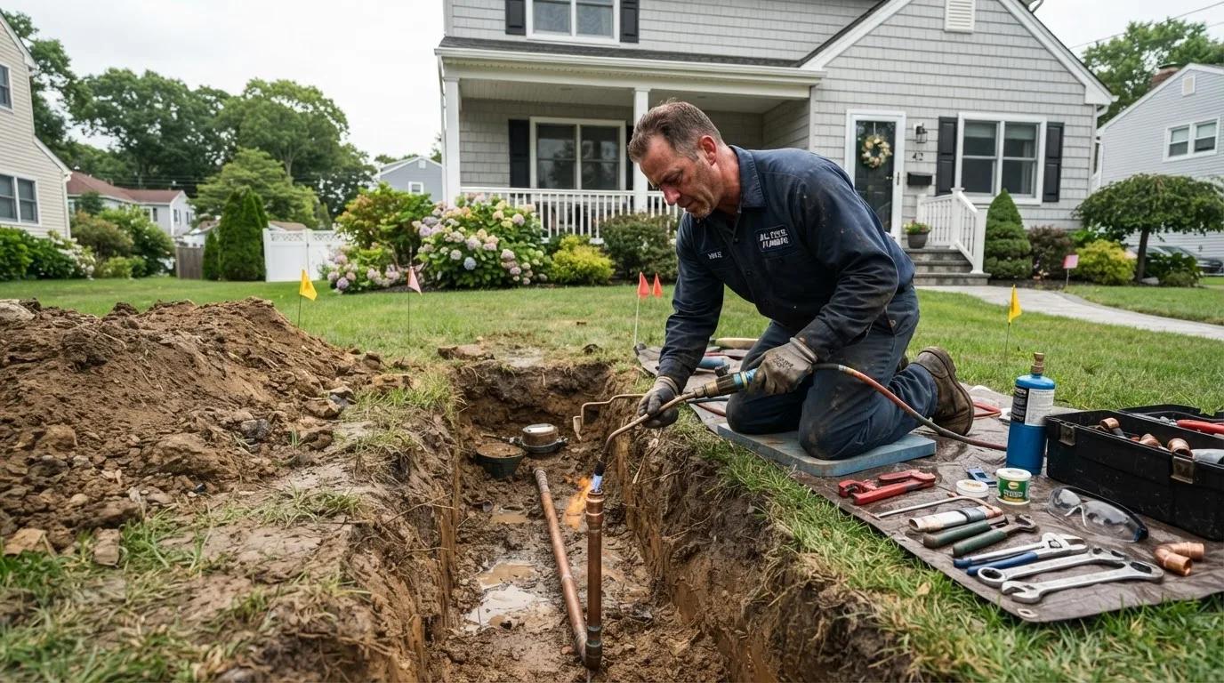 Water Line Repair Cost in NJ: 2026 Pricing for Main Line Repair and Replacement
